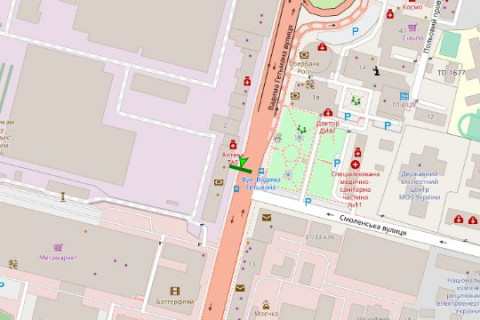 Scrolller, Scroll A in Kyiv, 2.3x3.14  Гетьмана Вадима вул., 6 - 107594 scheme