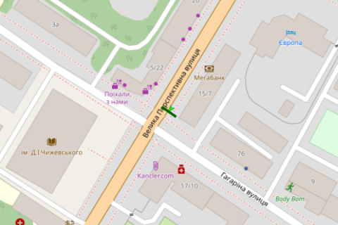 Scrolller, Scroll A in Kyiv, 2.3x3.14  Теліги Олени вул., 6 - 44660 scheme