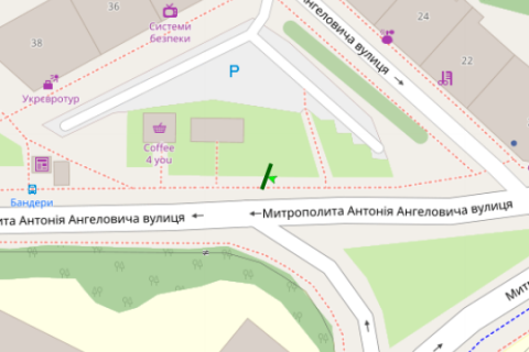 Scrolller, Scroll A in Lviv, 2.3x3.14  Митрополита Ангеловича вул., 36 - 84681 scheme