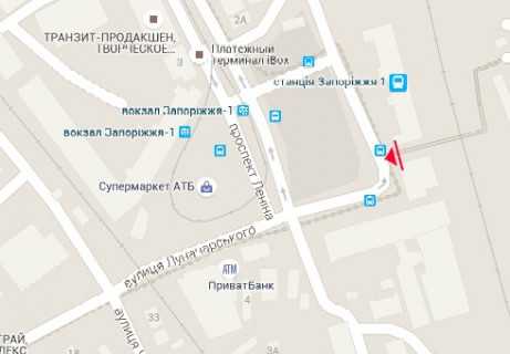 Prismatron, Prism A in Zaporizhzhya, 3x6  Запорізький залізничний вокзал, пішохідний перехід - 616008 scheme