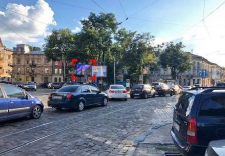 Video Billboard A in Lviv, 2.3x3.14  Франко пл. (на островке) - 641167 Photo 1