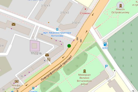 Scrolller, Scroll A in Kyiv, 2.3x3.14  Повітряних Сил просп., , 34 - 127639 scheme