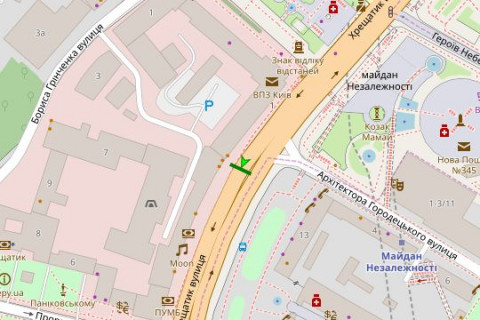 Scrolller, Scroll A in Kyiv, 1.2x1.8  Хрещатик вул., №24 - 44786 scheme