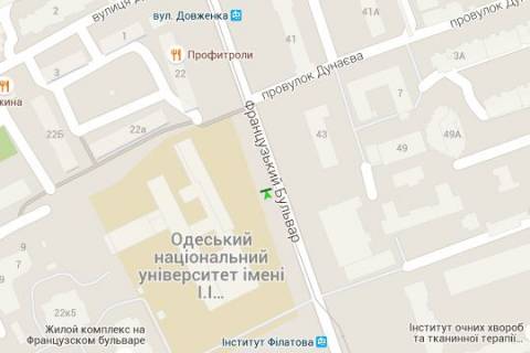 Citylight B in Odessa Francuz'kij bul'v., 24/26 scheme