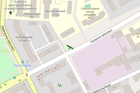 Citylight A in Odessa Gagarina prosp., 8 scheme