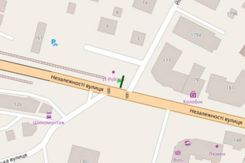 Billboard B in Ivano-Frankivsk, 3x6  Nezaleznosti st. - Truskavec'ka st. scheme