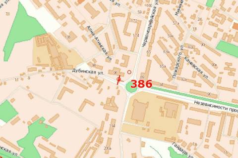 Billboard A in Chernivtsi, 3x6  Nezaleznosti prosp., 96 scheme