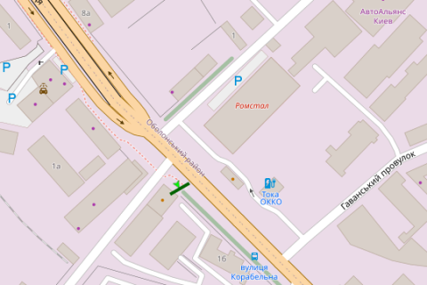 Video Billboard A in Vasylivka, 2.3x3.14  Novokostantinivs'ka st., 1B (TT 6.8 352h484) - 421839 scheme