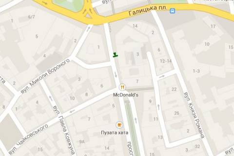 Citylight A in Lviv, 1.2x1.8  Sevcenka Tarasa prosp., 3 scheme