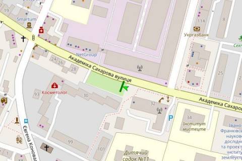 Billboard B in Ivano-Frankivsk, 3x6  Ukrayinsʹkoyi Peremohy st., 30 scheme