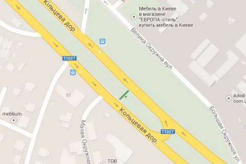 Billboard A in Vasylivka, 5x12  Velika Kil'ceva doroga, : supermarket "Kraj" (v naav. prosp.Peremogi) scheme