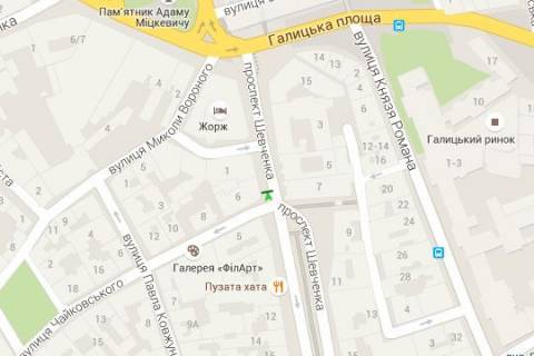 Citylight B in Lviv, 1.2x1.8  Sevcenka Tarasa prosp., 5 scheme