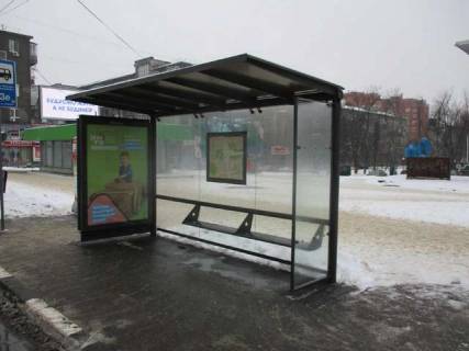 Billboard A in Vasylivka, Нестандарт  Nauki prosp. (Lenina prosp.) - Kul'turi st., (zupinka) (brenduvanna) Photo 1