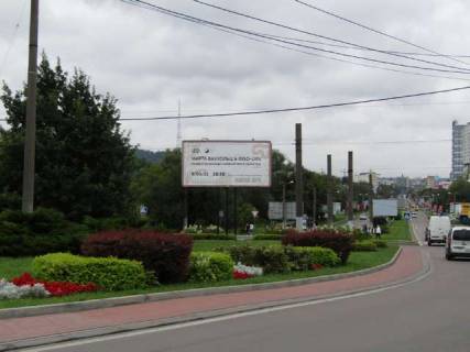 Billboard B in Vasylivka, 3x6  Vaceslava Cornovola prosp. - Varsavs'ka st. (v centr) Photo 1