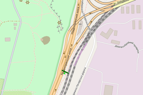 Backlight A in Vasylivka, 4x8  Naddniprans'ke sose, zupinka  "Vidubec'ke ozero" (v napramku mostu Patona) scheme