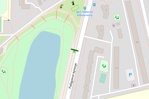 Billboard B in Vasylivka, 3x6  Rajduzna st., naproti No7 scheme