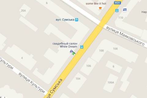 Citylight B in Kharkiv, 1.2x1.8  Sums'ka st., 67 scheme