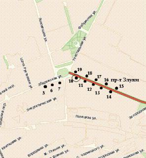Citylight A in Ternopil, 1.2x1.8  Zluki prosp., 9 scheme