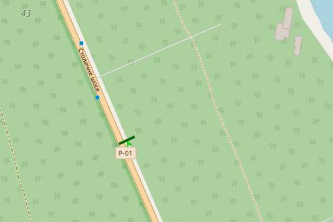 Billboard A in Koncha-Zaspa, 3x6  Stolicne sose, 1,7 km do bazi "Dinamo" (u napramku Kieva) scheme