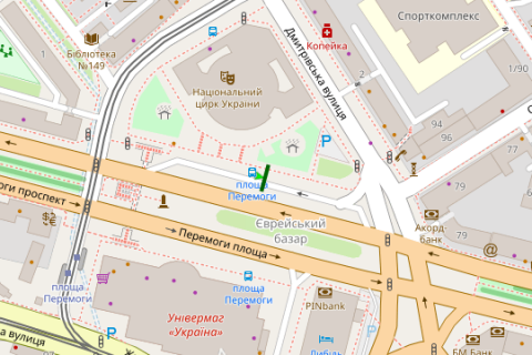 Backlight B in Kyiv, 1.2x1.8  Peremogi pl., 2 No2, zup. "plosa Peremogi" scheme