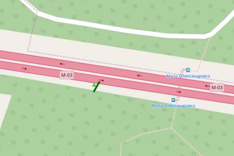 Billboard A in Kiev roads, 5x12  Kiiv - Borispil', 16km+370m vid Kieva (No3 sprava)  (u napramku  Borispola) scheme