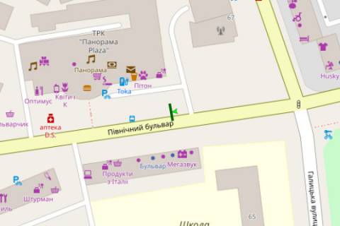 Citylight A in Ivano-Frankivsk, 1.2x1.8  Pivnicnij bul'v., 2a (No1) scheme