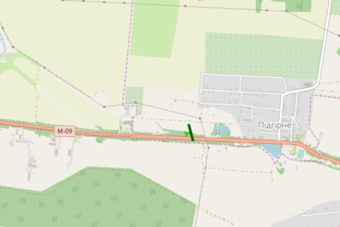 Billboard B in Lviv route, 5x12  L'viv - Ternopil',  km. 12+536 (12 km. vid L'vova, u napramku  Ternopola) scheme