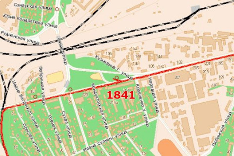 Billboard B in Vasylivka, 3x6  Gorodoc'ka st. - Kuznevica G. st. (v centr) scheme