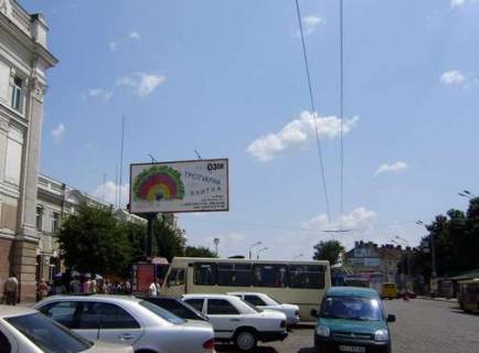 Billboard B in Ivano-Frankivsk, 3x6  Privokzal'na pl., (POLITIKA NI) Photo 1