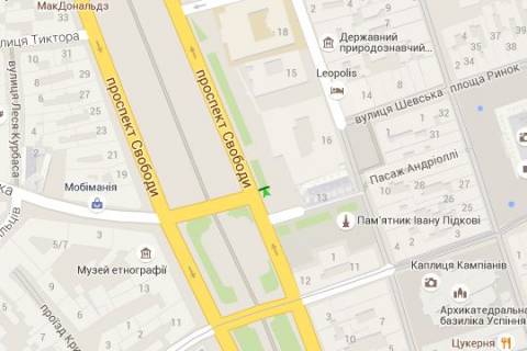 Citylight A in Lviv, 1.2x1.8  Svobodi prosp., 16 scheme