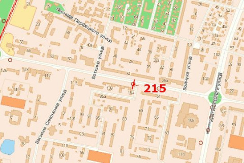 Billboard B in Vasylivka, 3x6  Volodimira Velikogo st., 103 (do st. Kul'parkivs'ka) scheme