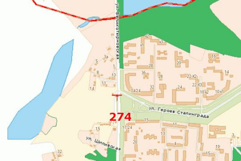 Billboard A in Poltava Velikotirnivs'ka st. - Geroiv Stalingrade st. (vid avtovokzalu) scheme