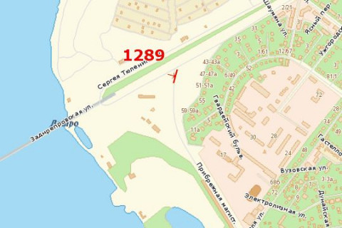 Billboard A in Zaporizhzhya, 3x6  Priberezna avtomagist., (mist Preobrazens'kogo) scheme