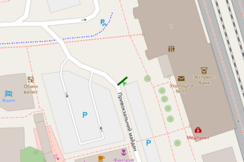 Citylight B in Ternopil, 1.2x1.8  Cornovola st., majdan Privokzal'nij No6 scheme