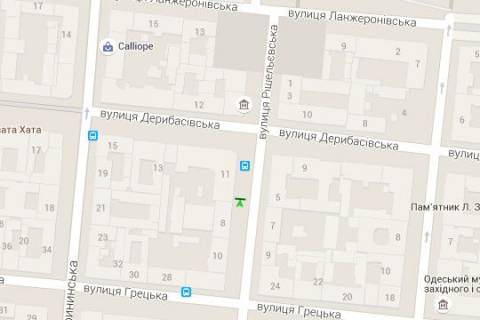 Citylight B in Odessa, 1.2x1.8  Risel'evs'ka st., 8 scheme