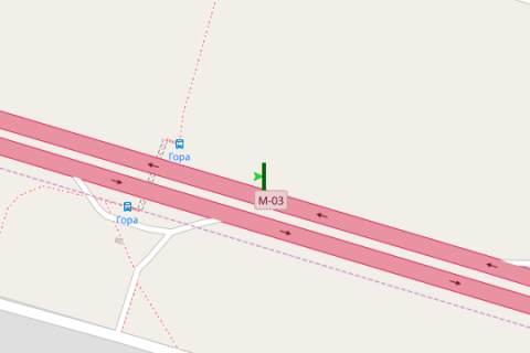 Billboard B in Mountain, 5x12  Kiiv - Borispil', 19km+620m do Kieva (No1 zliva)  (u napramku  Borispola) scheme