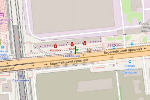 Video Billboard A in Kyiv, 4x8  Червоної Калини просп., 46 - 556361 scheme