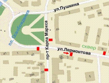 Backlight A in Krivy Rig, 1.2x1.8  Lermontova st., 2 scheme