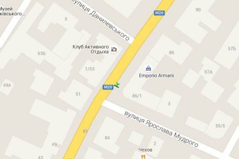 Citylight B in Kharkiv, 1.2x1.8  Sums'ka st., 86 - Aroslava Mudrogo st. (Petrovs'kogo st.) scheme