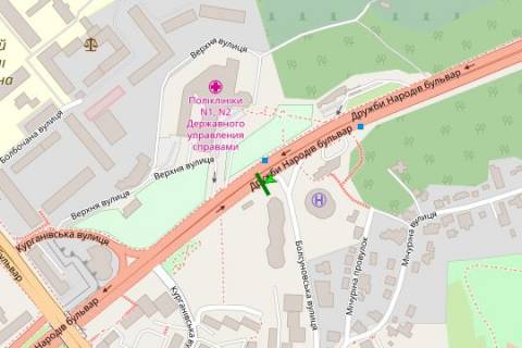 Backlight B in Kyiv, 2.3x3.14  Mikoli Mihnovs'kogo bul'v. - Bolsunivs'ku st. (Sergia Strutins'kogo st.),  IQ-centr, ; No1 scheme