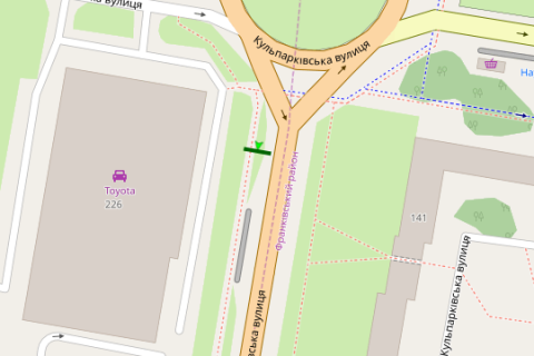 Prismatron, Prism A in Lviv, 3x6  Kul'parkivs'ka st., 226 - Naukova st. (prizma) - 294857 scheme