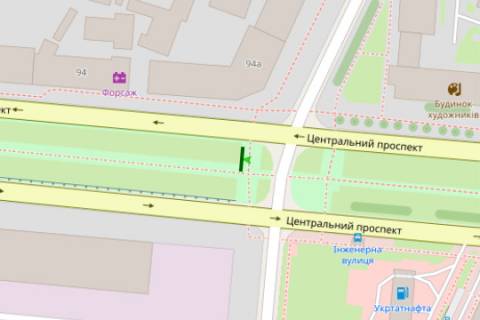 Prismatron, Prism A in Mykolaiv, 3x6  Central'nij prosp. (Lenina prosp.) - Inzenerna st., (prizma) No1 - 128336 scheme