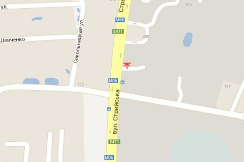 Billboard A in Vasylivka Strijs'ka st., 200 scheme