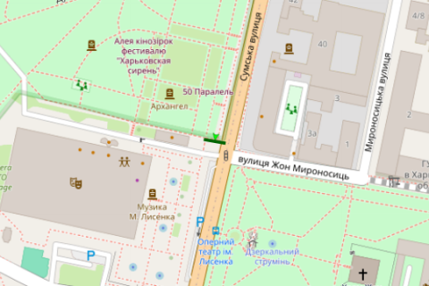 Scrolller, Scroll A in Kharkiv, 2.3x3.14  Сумська вул., 25 - Раднаркомівська вул. (Раднаркомівська вул.) - 660818 scheme