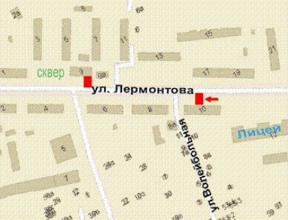 Backlight B in Krivy Rig, 1.2x1.8  Lermontova st., 10 scheme