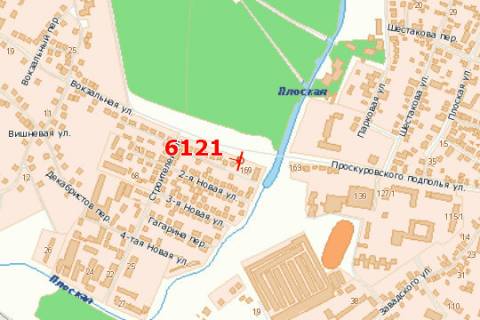 Billboard A in Khmelnitsky, 3x6  Proskurivs'kogo pidpilla st., 167 scheme