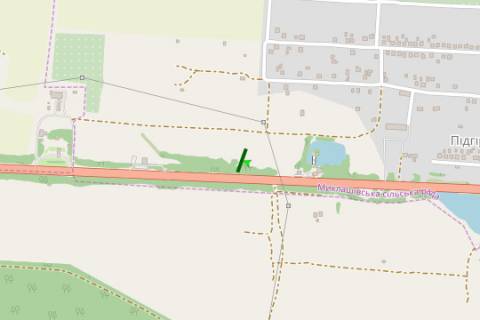 Billboard A in Lviv route, 5x12  L'viv - Ternopil',  km. 12+536 (12 km. do L'vova) scheme