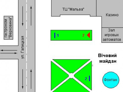 Citylight A in Vasylivka, 1.2x1.8  Nezaleznosti st., 3 scheme