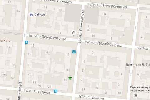 Citylight B in Odessa, 1.2x1.8  Risel'evs'ka st., 8 scheme