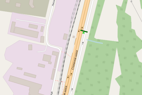 Billboard A in Vasylivka, 3x6  Stolicne sose, "ZK SVITLO PARK" 1,7 km do Pivdenogo mostu (v napramku Pivdenogo mostu) scheme